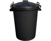 Black Plastic Dustbin 